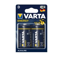 Varta Battery Alkaline, Mono, D, LR20, 1.5V - Energy, Blister (2-Pack) (04120 229 412)