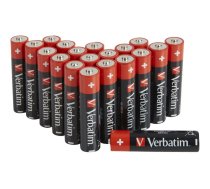 Verbatim Battery  Alkaline, Micro, AAA, LR03, 1.5V - Premium (20-Pack) (49876)