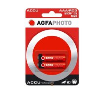 Agfa Photo AGFAPHOTO Akku NiMH, Micro, AAA, HR03, 1.2V/900mAh, Retail Blister (2-Pack) (131-802824)