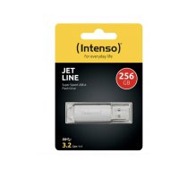 Intenso Jet Line Aluminium 256GB USB Flash Drive 3.2 Gen 1x1 Silver 3541492 (3541492)