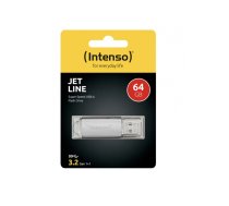 Intenso Jet Line Aluminium 64GB USB Flash Drive 3.2 Gen 1x1 Silver 3541490 (3541490)