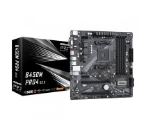 AS-Rock ASRock B450M Pro4 R2.0 AM4 AMD Motherboard 90-MXBEG0-A0UAYZ (90-MXBEG0-A0UAYZ)