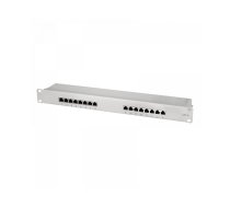 LogiLink Cat.6 patch panel 16 ports shielded, 19 inches, light gray NP0056 (NP0056)