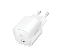 LogiLink USB-Steckdosenadapter GaN 1x USB-C (PD) 30 W White PA0279 (PA0279)