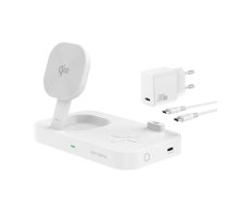 4smarts Qi2 charging station Trident white  (540998)