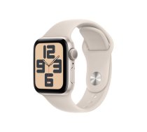 APPLE Watch SE GPS 40mm Starlight Aluminium Case with Starlight Sport Band - M/L  (MR9V3QP/A)