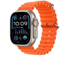 Apple Watch Ultra 2 GPS + Cellular, 49mm Titanium Case with Orange Ocean Band Apple (MREH3EL/A)