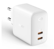 Aukey PA-B4 65W Omnia GaN Wall Charge 2xUSB-C, White (PA-B4 White)