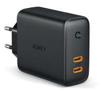 Aukey PA-D2 36W 2xUSB-C PD Wall Charger, Black (PA-D2)