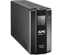 APC Back UPS Pro BR 650VA, 6 Outlets, Automatic Voltage Regulation, LCD Interface (BR650MI)