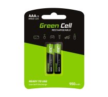 GREEN CELL Rechargeable Batteries 2x AAA HR03 950mAh  (GR07)