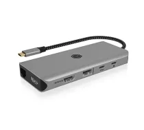 IcyBox ICY BOX IB-DK4061-CPD 12-in-1, 2xHDMI, 100W PD (IB-DK4061-CPD)