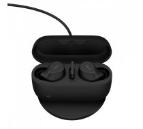 Jabra Evolve2 Buds USB-A MS Wireless In-Ear Headphones Wireless Charging Pad, Black (20797-999-989)