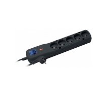 Lestar Surge Protector LV-530W, 1L, 2.5m, black  (LV530W 2.5m BLK)