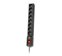 Lestar Surge Protector LX 810, 1L, 3m, black  (LX810 3m BLACK)