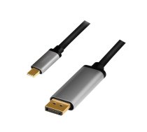 Logilink USB-C to DP cable, 4K 60Hz, alu, 1.8m  (CUA0100)