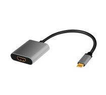 Logilink USB-C to HDMI/F adapter, 4K/60Hz, alu, 0.15m  (CUA0103)