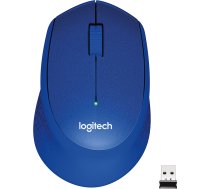 Logitech M330 Silent Plus Wireless Mouse, Blue (910-004910)