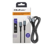 Qoltec USB 2.0 Type-C cable, USB 2.0 Type-C, 100W (52358)
