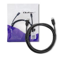 Qoltec USB 3.1 Type C male | USB 3.1 Type C male | 2.5m | Black (52352)