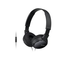 SONY Headset MDR-ZX110AP Black  (MDRZX110APBC(CE7))