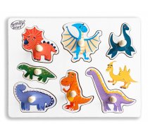 Smily Wooden puzzle Dinosaurs  (SPW83802)