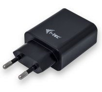 i-tec USB Power Charger 2 port 2.4A Black 2x USB Port DC 5v/max 2.4A  (CHARGER2A4B)