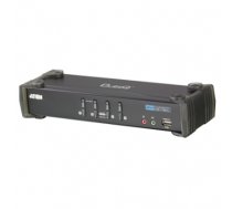 Aten 4-Port USB DVI KVM Switch with Audio & USB 2.0 Hub (KVM Cables included) (CS1764A-AT-G)