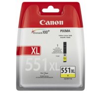 Tintes Canon CLI-551XL (6446B001), dzeltens kārtridžs tintes printeriem (300-01956)