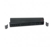 APC RACK PDU BASIC 1 U 16A 230V power distribution unit (PDU) 12 AC outlet(s) 0U/1U Black (AP9559)