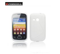 Forcell Back Case S-Line Samsung S6310 Young gumijas/plastikāta telefona apvalks Balts (Forcell#3A27AC50D84E55CA179CB59BCF0B4AF1FE1F32FB)