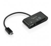 Micro USB atmiņas karšu lasītājs MicroSD/SD/USB Gembird (GMB08419#5B7CD76B3EB504728E2B297F7FD0337CAF5DCE49)