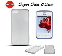 Telone Ultra Slim 0.3mm Back Case LG D120 Optimus L30 super plāns telefona apvalks Melns (Telone#4BCB1437A95334DE16DC43BB1878C53BDF360EA2)