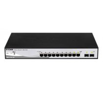 D-Link DGS-1210-10P network switch Managed L2 Gigabit Ethernet (10/100/1000) Power over Ethernet (PoE) 1U Black (DGS-1210-10P)