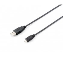 Equip USB 2.0 Type A to Micro-B Cable, 1.8m , Black (128523)
