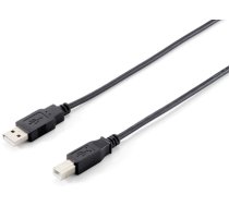 Equip USB 2.0 Type A to Type B Cable, 3.0m , Black (128861)
