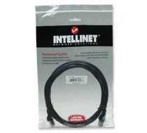 Intellinet Network Patch Cable, Cat6, 2m, Black, CCA, U/UTP, PVC, RJ45, Gold Plated Contacts, Snagless, Booted, Lifetime Warranty, Polybag (342063)