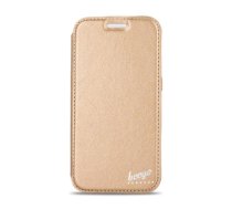 Beeyo Glamour Book Case For LG K100 K3 Gold (GSM024653)