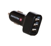 Swissten Tripple Premium Car charger 5.2A USB 2.1A + 2.1A + 1A (SW-CCH-TRI5.2A-B)