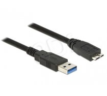 Delock Cable USB 3.0 Type-A male > USB 3.0 Type Micro-B male 1.0 m black (85072)