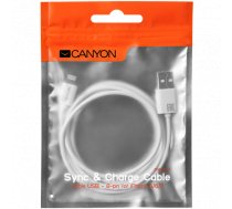 Kabel USB Canyon USB-A - 1 m Biały (CNE-CFI1W) (CNE-CFI1W)