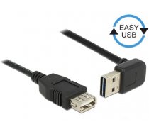 Delock Extension cable EASY-USB 2.0 Type-A male angled up / down > USB 2.0 Type-A female black 0,5 m (85185)