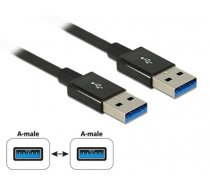 Delock Cable SuperSpeed USB 10 Gbps (USB 3.1 Gen 2) USB Type-A male - USB Type-A male 0.5 m coaxial black Premium (83981)