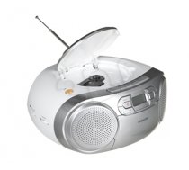 Philips CD Soundmachine AZ127/12 Silver 4W Play MP3-CD, CD and CD-R/RW, FM tuner (AZ127/12)