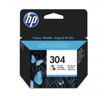 HP 304 Tri-color Ink Cartridge, 100 pages, for HP DeskJet 2620,2630,2632,2633,3720,3730,3732,3735 (N9K05AE)