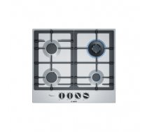 Bosch Serie 6 PCH6A5B90 hob Black, Stainless steel Built-in Gas 4 zone(s) (PCH6A5B90)
