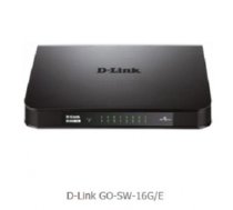 D-Link GO-SW-16G Unmanaged L2 Gigabit Ethernet (10/100/1000) 1U Black (GO-SW-16G/E)