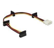 Cable Power Molex 4 pin plug  4 x SATA 15 pin receptacle 40 cm (60142)