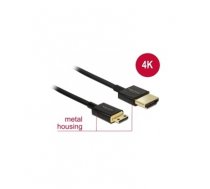 Delock Cable High Speed HDMI with Ethernet - HDMI-A male - HDMI Mini-C male 3D 4K 1m Slim Premium (84776)