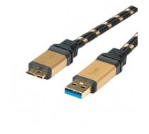 ROLINE GOLD USB 3.0 Cable, USB Type A M - Micro B M 2.0 m (11.02.8879)